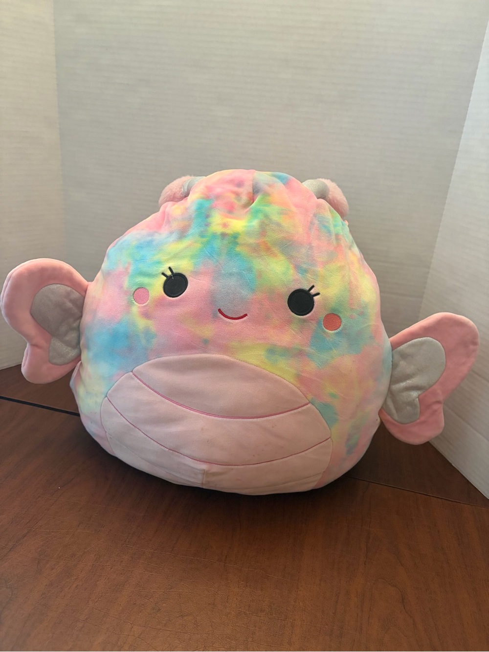 Rainbow Pastel Plush Fish Pillow